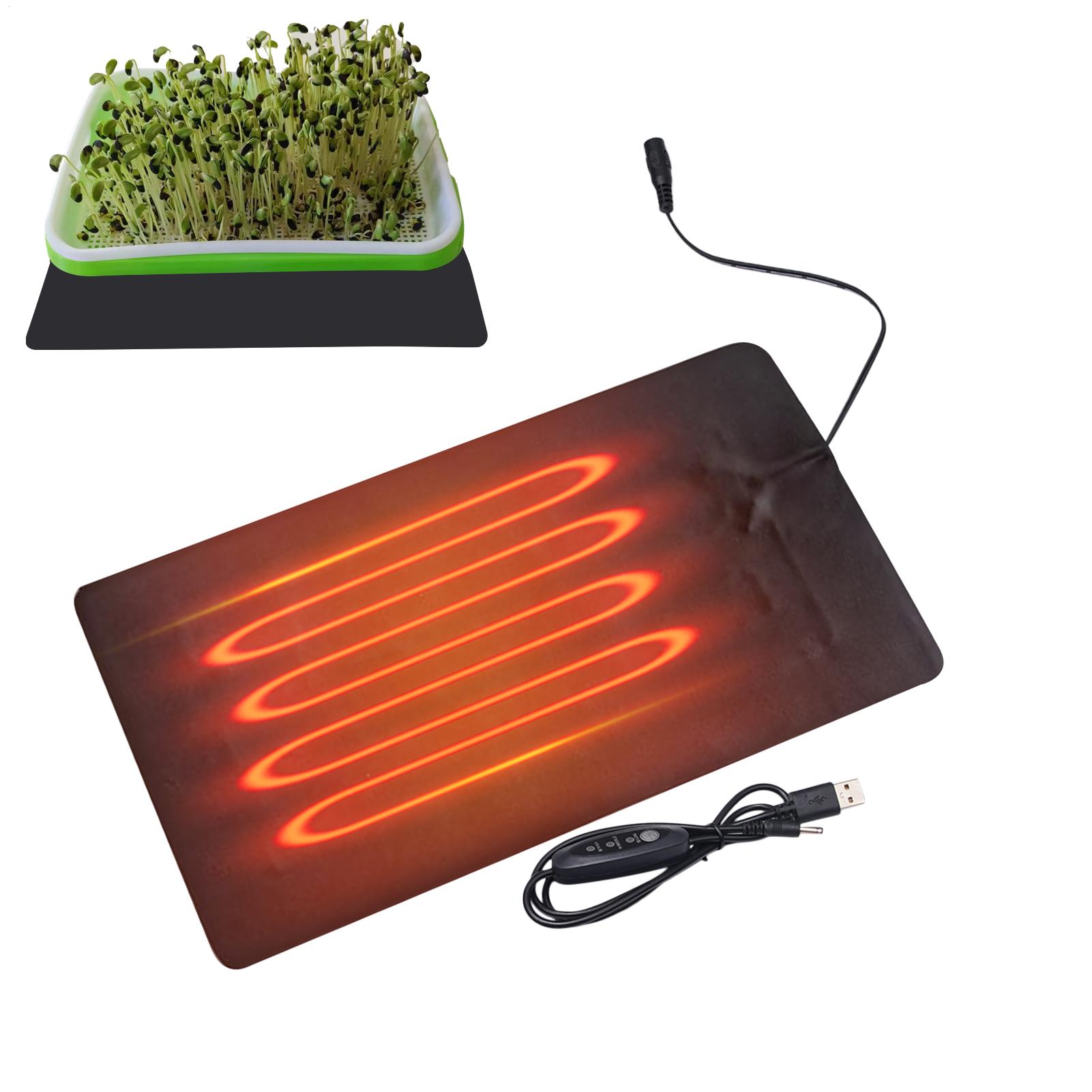 Heat Mat Seedling - Tapis chauffant USB pour semis, 8.5W,